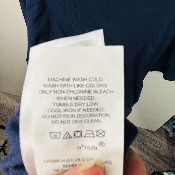 Polo by Ralph Lauren Dark Blue Tee with White Logo - Picture 9 of 10